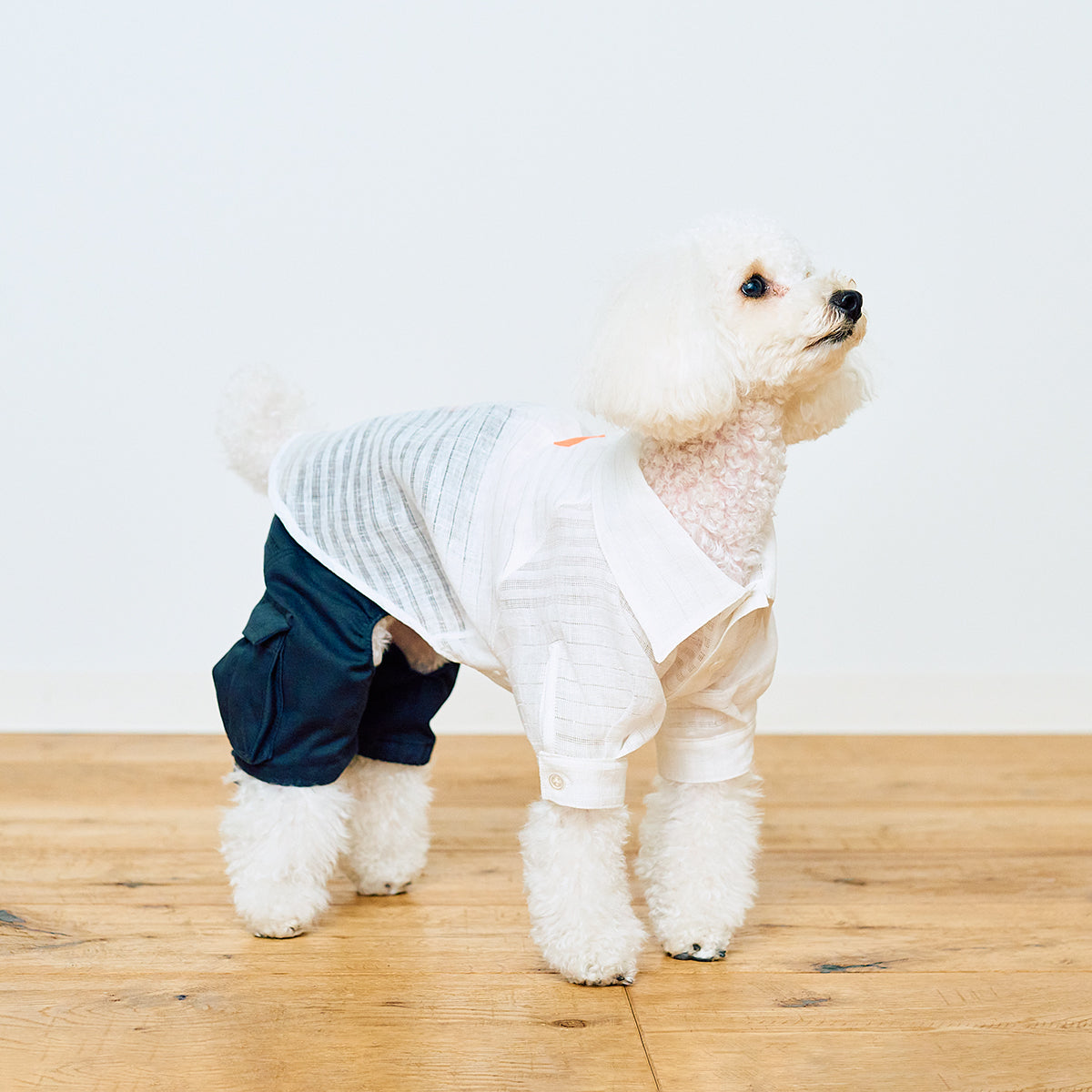 LINEN SHIRT Sheer gauze & Water repellent