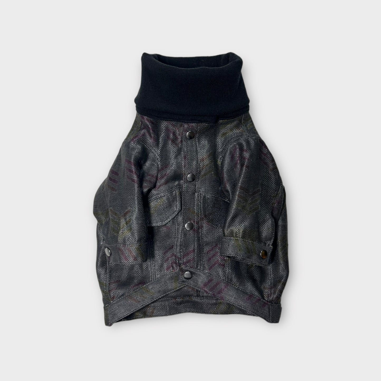 PULL OVER JACKET Chusen dyeing & Scratching Fabric