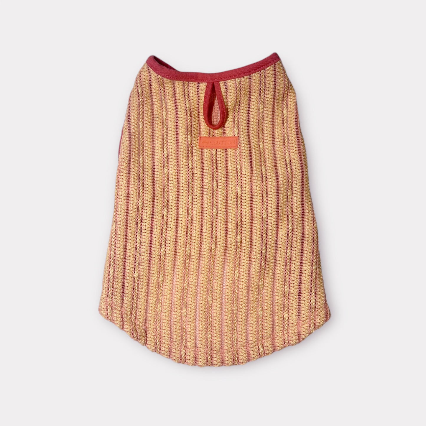 FANCY YARN NO SLEEVE TEE