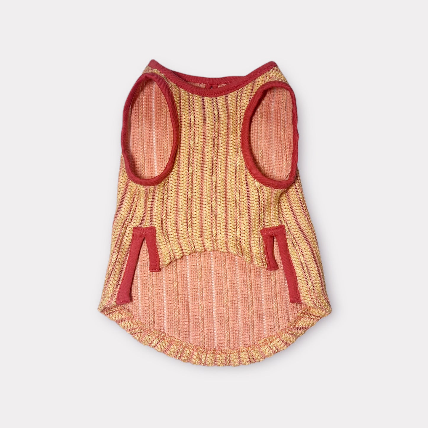 FANCY YARN NO SLEEVE TEE