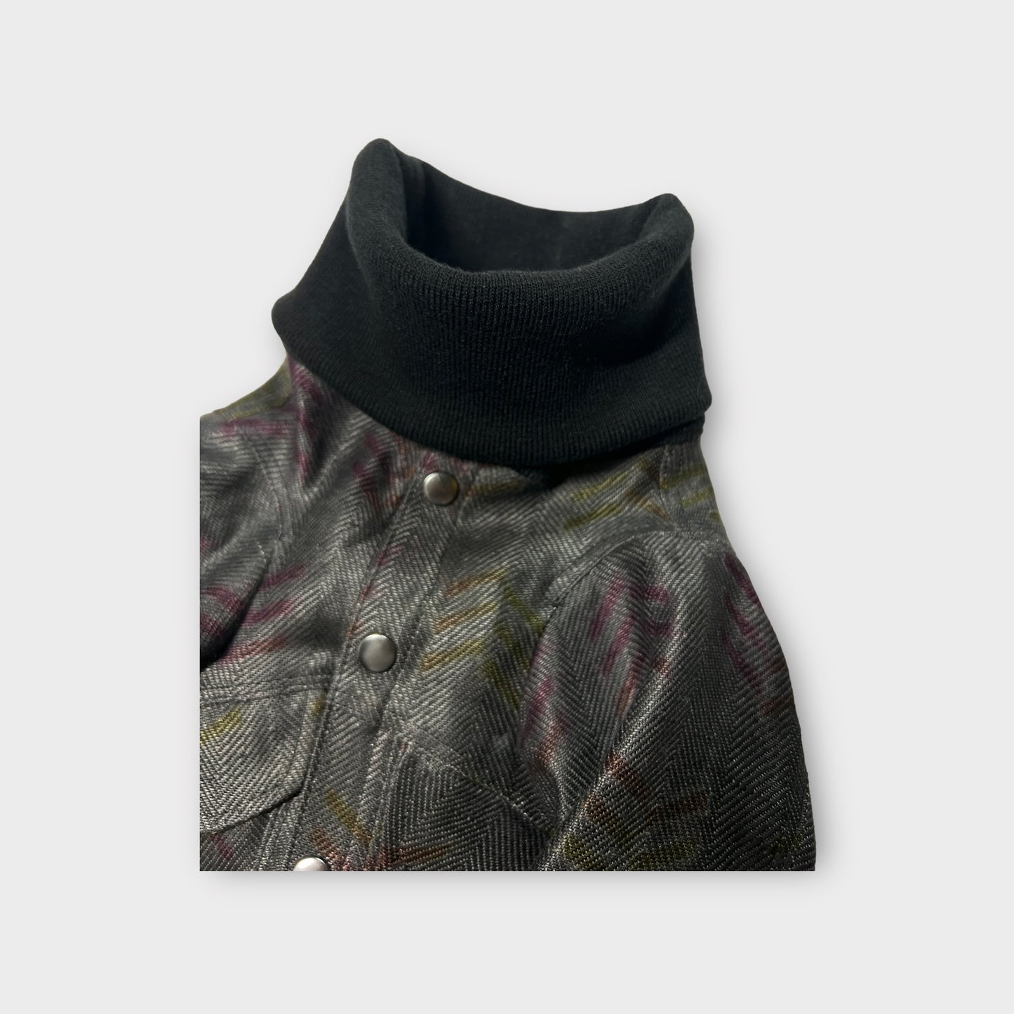 PULL OVER JACKET Chusen dyeing & Scratching Fabric