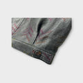 PULL OVER JACKET Chusen dyeing & Scratching Fabric