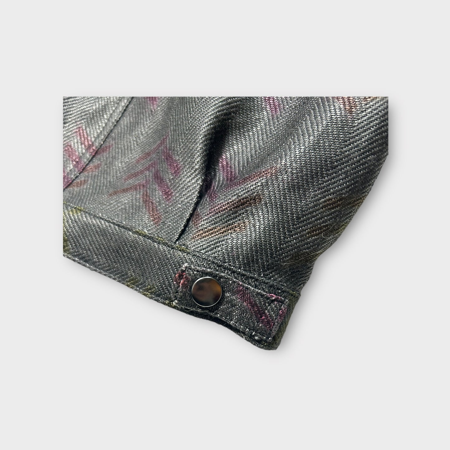 PULL OVER JACKET Chusen dyeing & Scratching Fabric