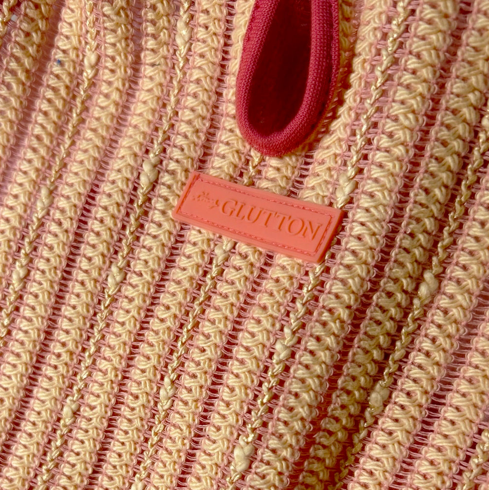 FANCY YARN NO SLEEVE TEE