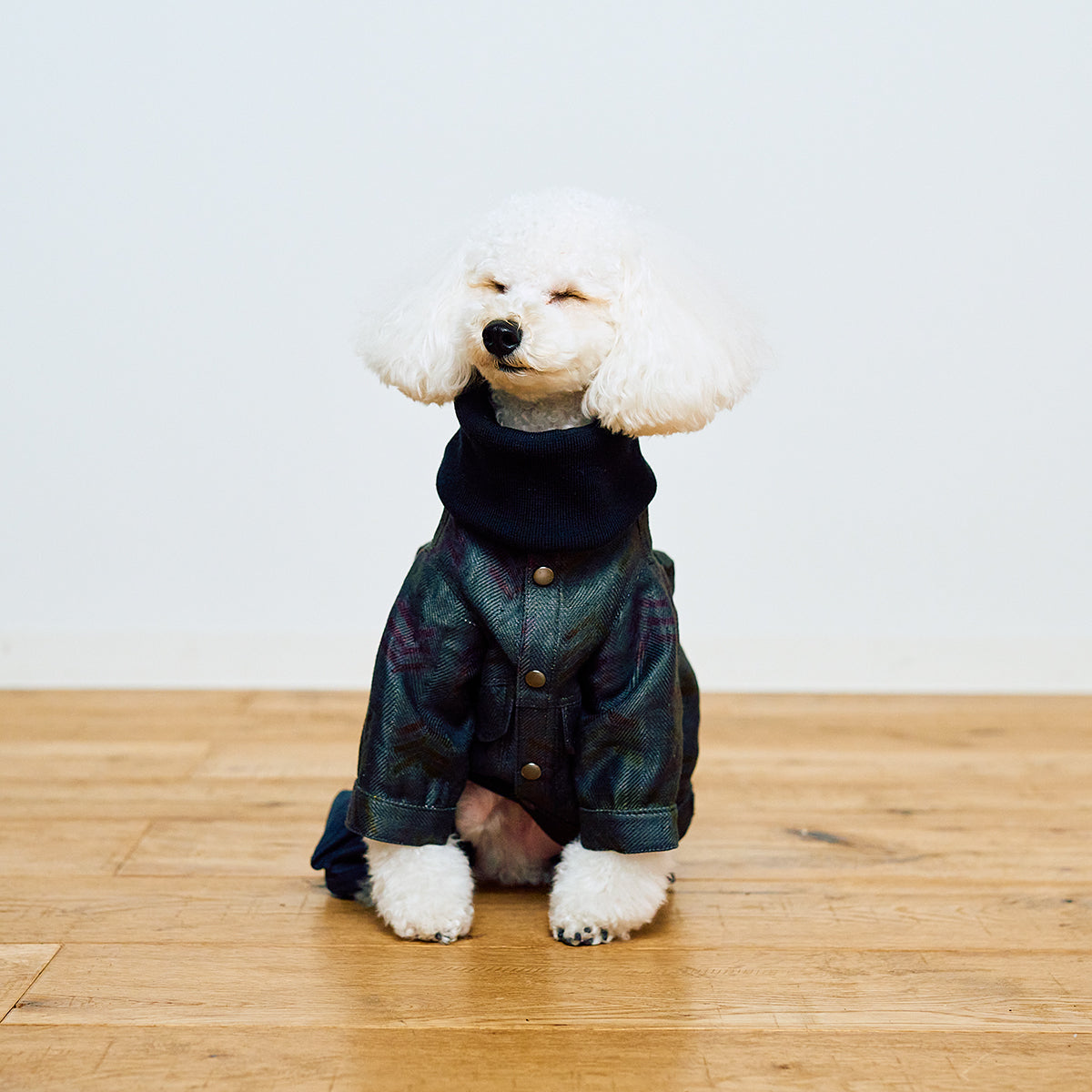 PULL OVER JACKET Chusen dyeing & Scratching Fabric