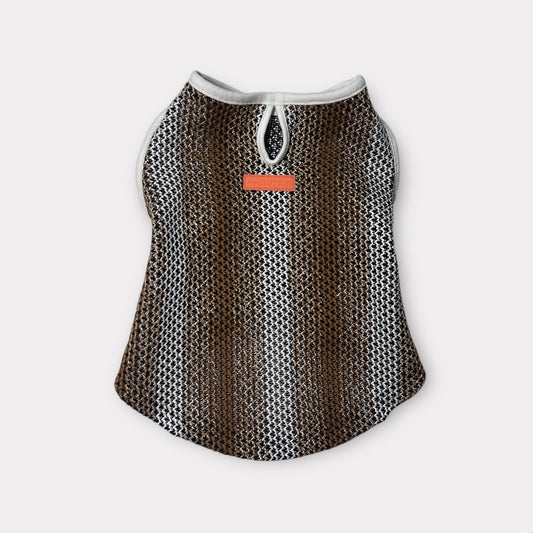 BROWN NO SLEEVE TEE